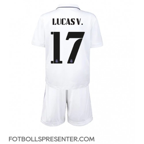 Real Madrid Lucas Vazquez #17 Hemmatröja Barn 2022-23 Kortärmad (+ korta byxor)